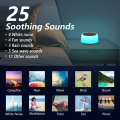 Color Noise sound machine offering 25 sounds for focus and relaxation.