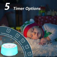 Color Noise sound machine controls showcase easy access to volume and lights.
