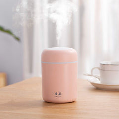 Colorful Mini USB Humidifier pink back view