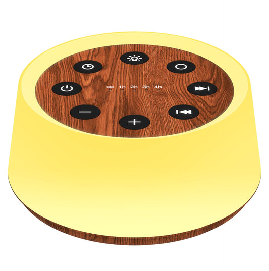 ColorsNoise sound machine with 30 soothing sounds helps baby and adults sleep.