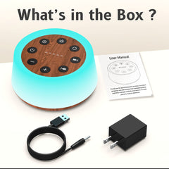 ColorsNoise five timer options plus continuous play for customized sessions.