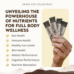 Single-serve colostrum packets for travel