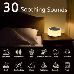 ColourNoise Soother sleep sound machine side view showing portable design for travel