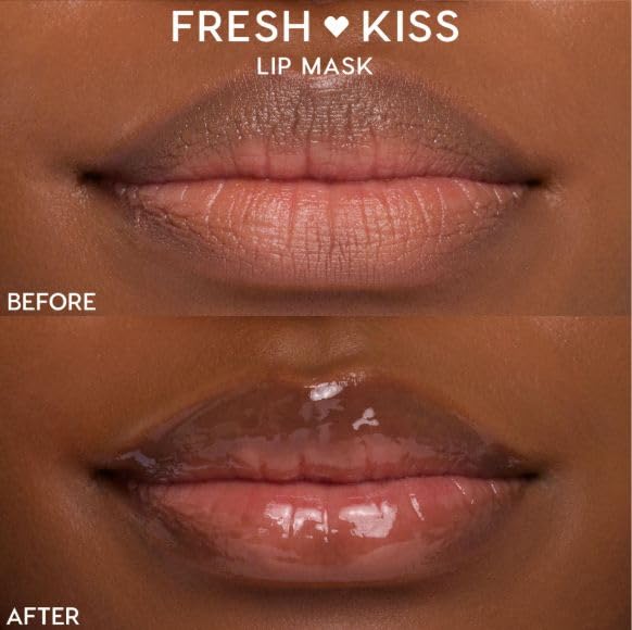 Applying ColourPop Fresh Kiss before bed for a soft pout.