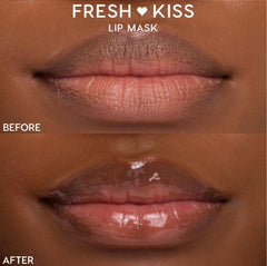 Applying ColourPop Fresh Kiss before bed for a soft pout.