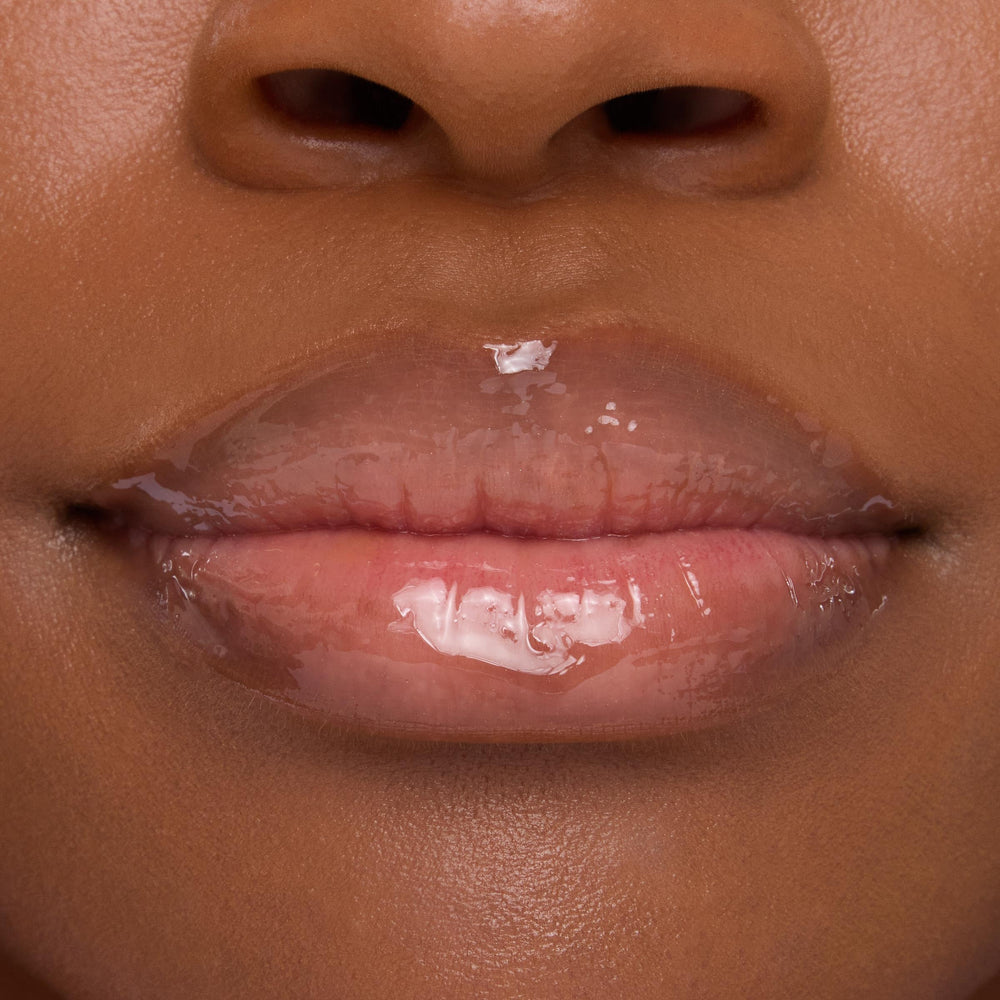 Lips treated with ColourPop Fresh Kiss lip mask enriched with shea butter.