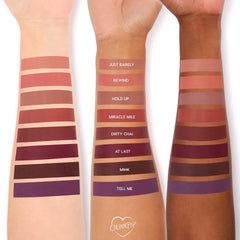 ColourPop PowerPout Matte Lipstick nourishes lips with Shea Butter.