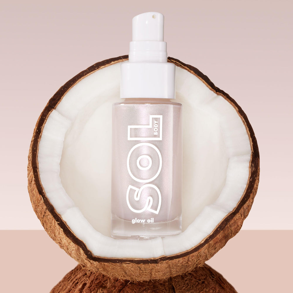 ColourPop SOL Mini Shimmering Dry Oil comes in a portable travel size.