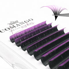 CoMango Ombre Purple easy fan lashes gradient for defined eyes