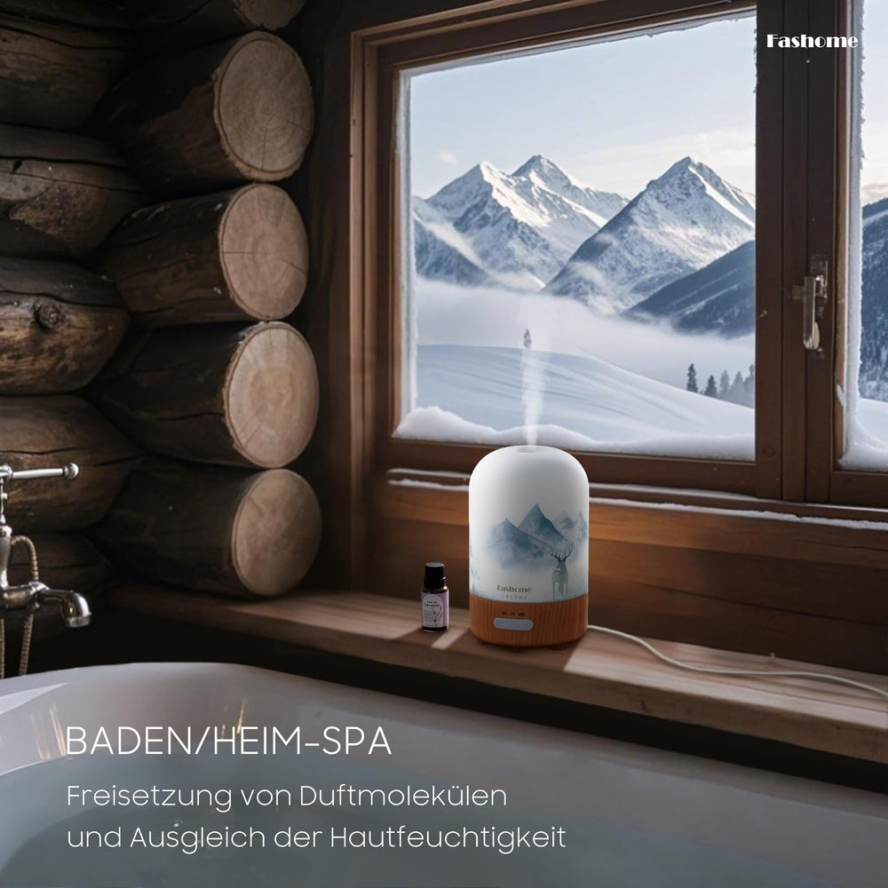 Compact diffuser suitable for desk or nightstand