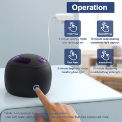 Compact and quiet operation (45dB) with 200ml pod
