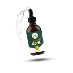 Compass Laboratory Iodine Liquid Drops bottle with label showing 50ml, 250mcg per serving