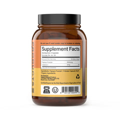 Close-up of Organic Papaya Enzyme Capsules 500mg