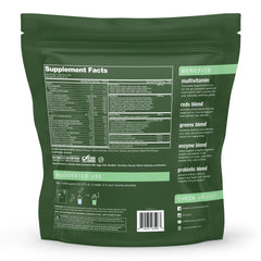 Back view of Complete Superfoods Pineapple Strawberry stick pack