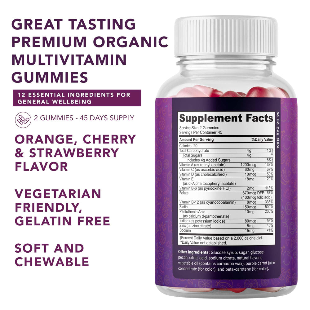 Close-up view of Complete Multivitamin Gummies for Adults