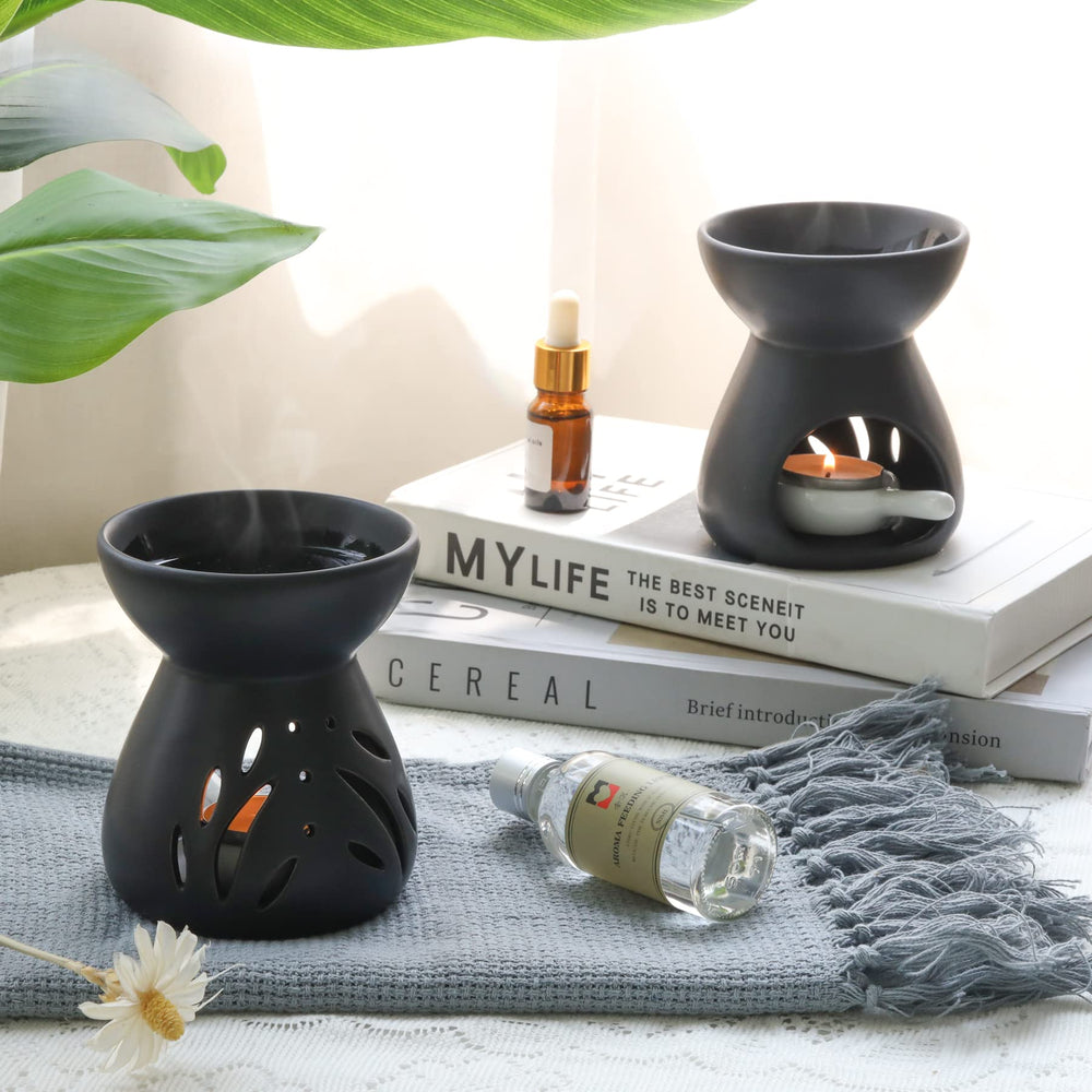 Includes tealight spoons for safe heating
