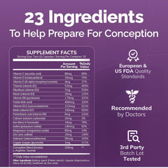 Two Conceive Plus Women's Fertility Support capsules