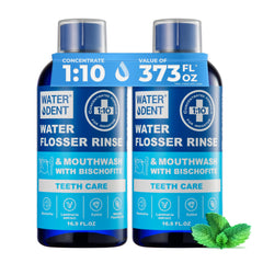 Concentrated mint water flosser rinse bottle 16.9 fl oz ready-to-use 1:10 concentrate