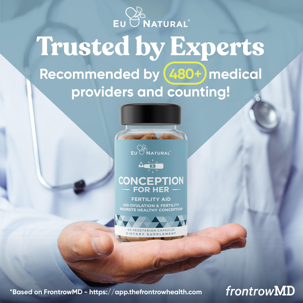 Ingredients label highlighting Myo-Inositol, Vitex, and Folate