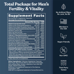60 vegetarian soft capsules on white background