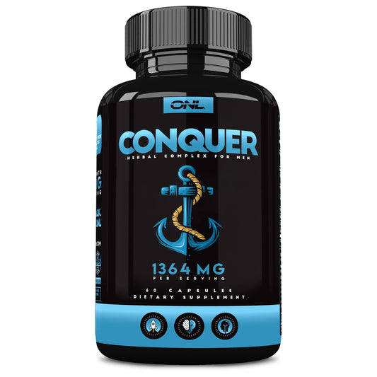 Conquer Men's Fertility Supplement bottle on a white background