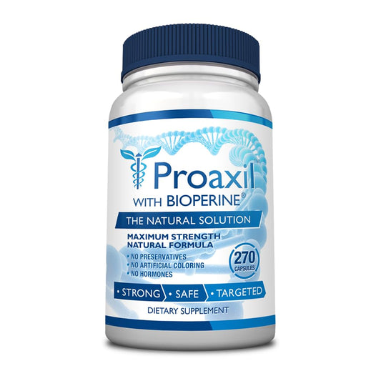 Consumer Health Proaxil 270 capsules bottle for prostate health