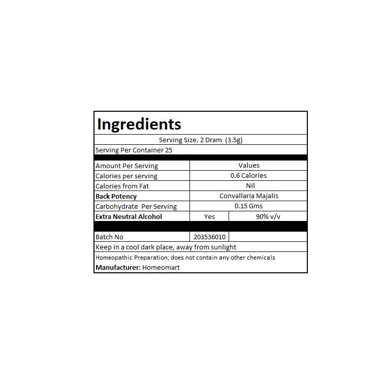 Pack of 3 vials of Convallaria Majalis pellets 30C potency