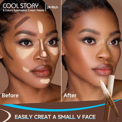 COOL STORY creamy texture blends seamlessly for a skin-like finish