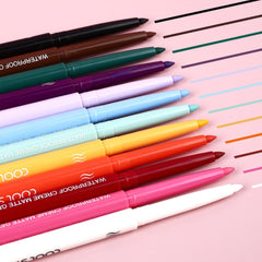 Cool Story glitter and matte shades on lids showcase versatile wear