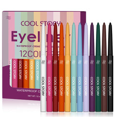Cool Story glossy eyeliner gel pencil close-up shows vibrant pigment for precise lines