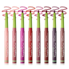 Cool Story lip liner triangle tip for precise definition.