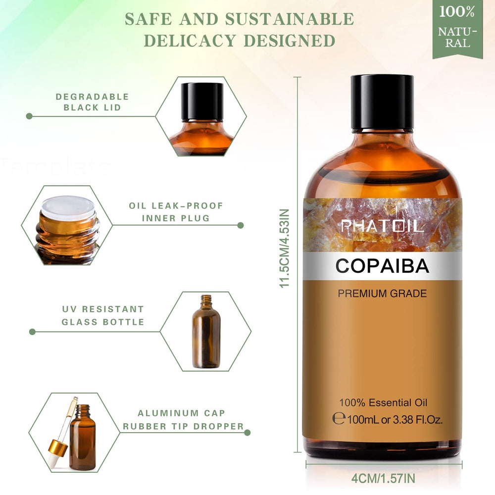 Copaiba essential oil ready for diffuser use