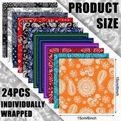 Assorted multicolor microfiber cleaning cloths laid out (6x6 inch)