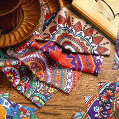 Assorted mandala print cleaning cloths in 12 styles