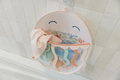 Close-up texture of ultra-soft rayon baby washcloth