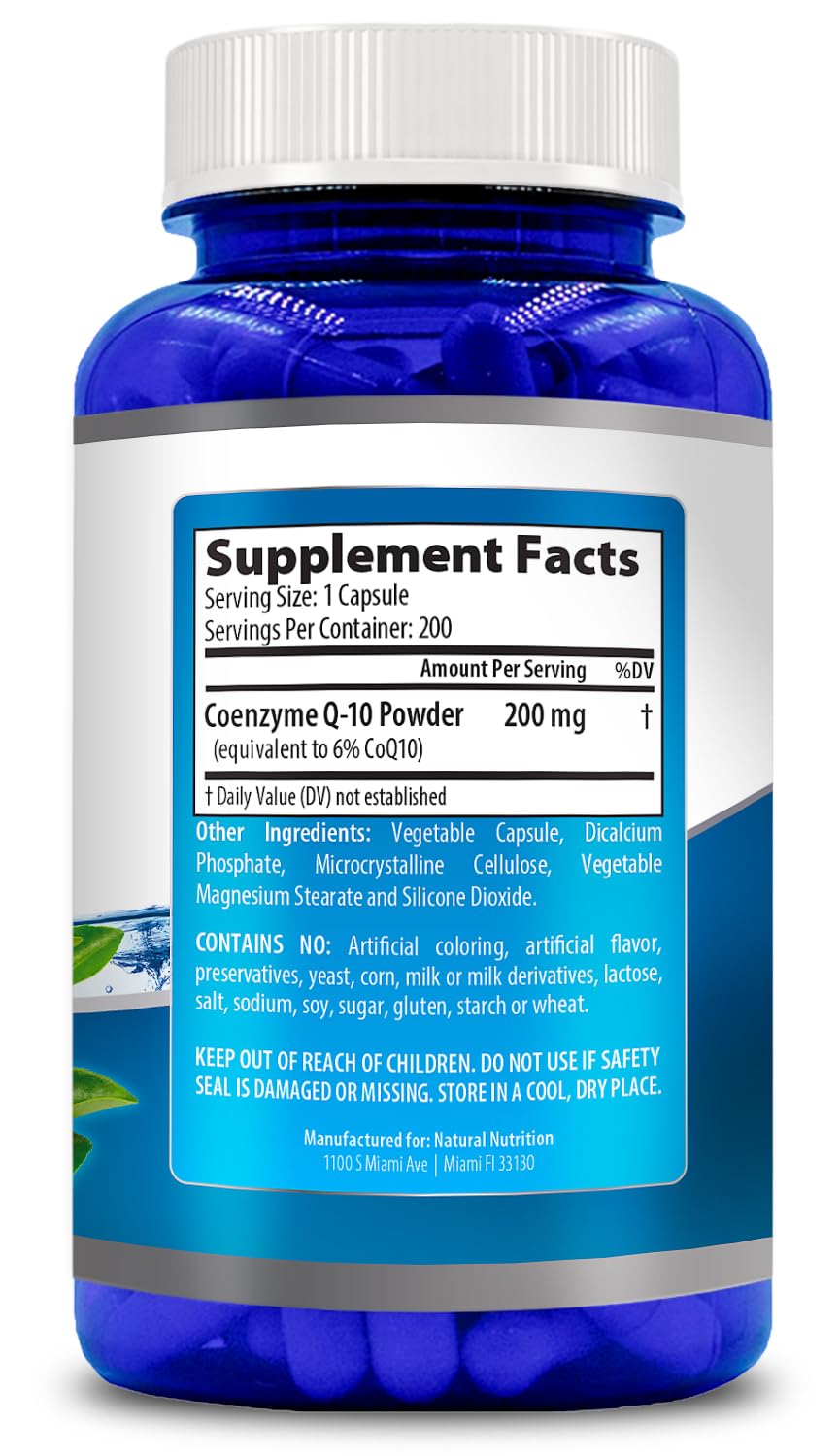 Gluten-free and NON-GMO CoQ10 packaging