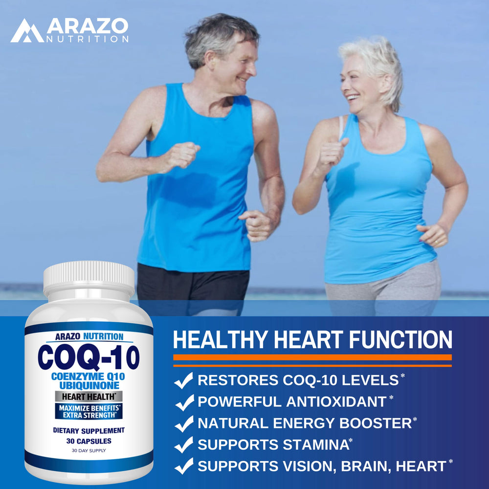 Ingredient label displaying CoQ10 details