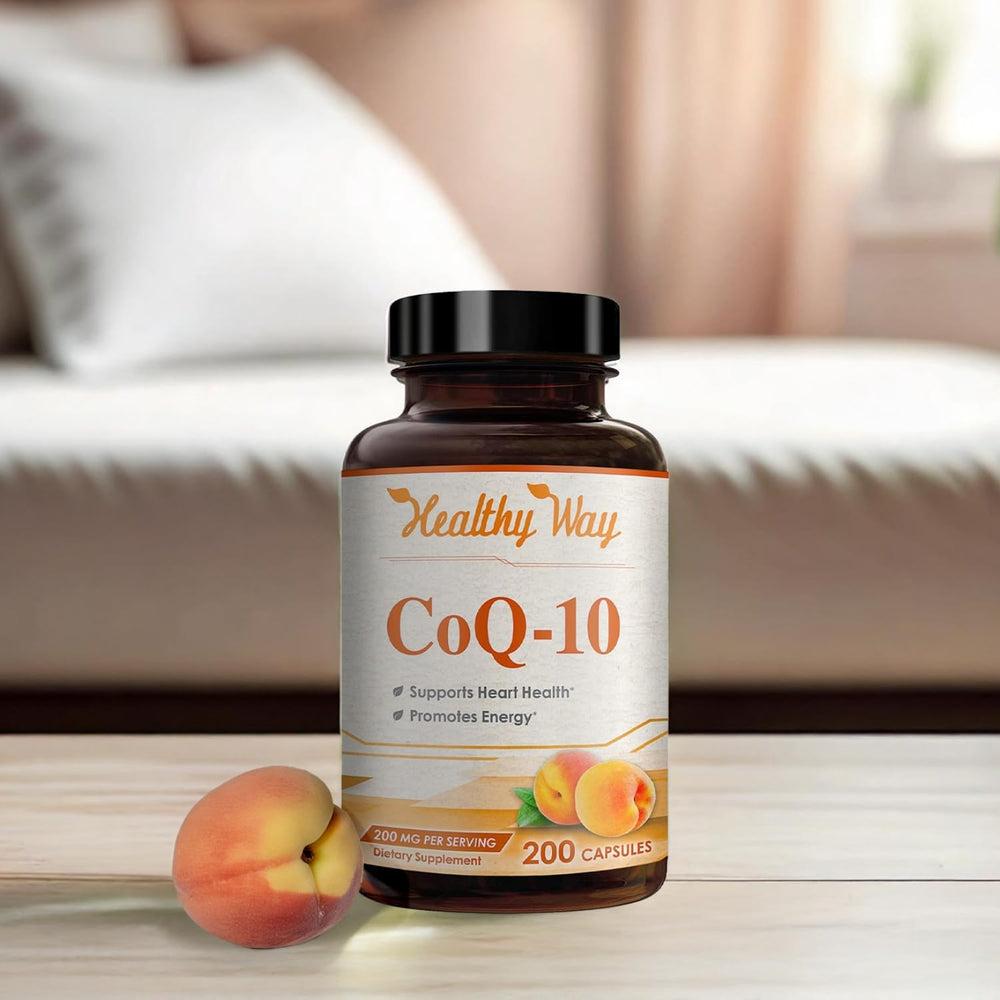 Non-GMO CoQ10 200mg supplement packaging