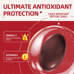 Label showing ingredients of CoQ10 400 mg supplement
