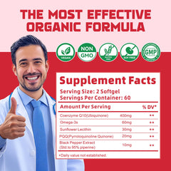 PQQ, BioPerine and Omega-3 blend illustration