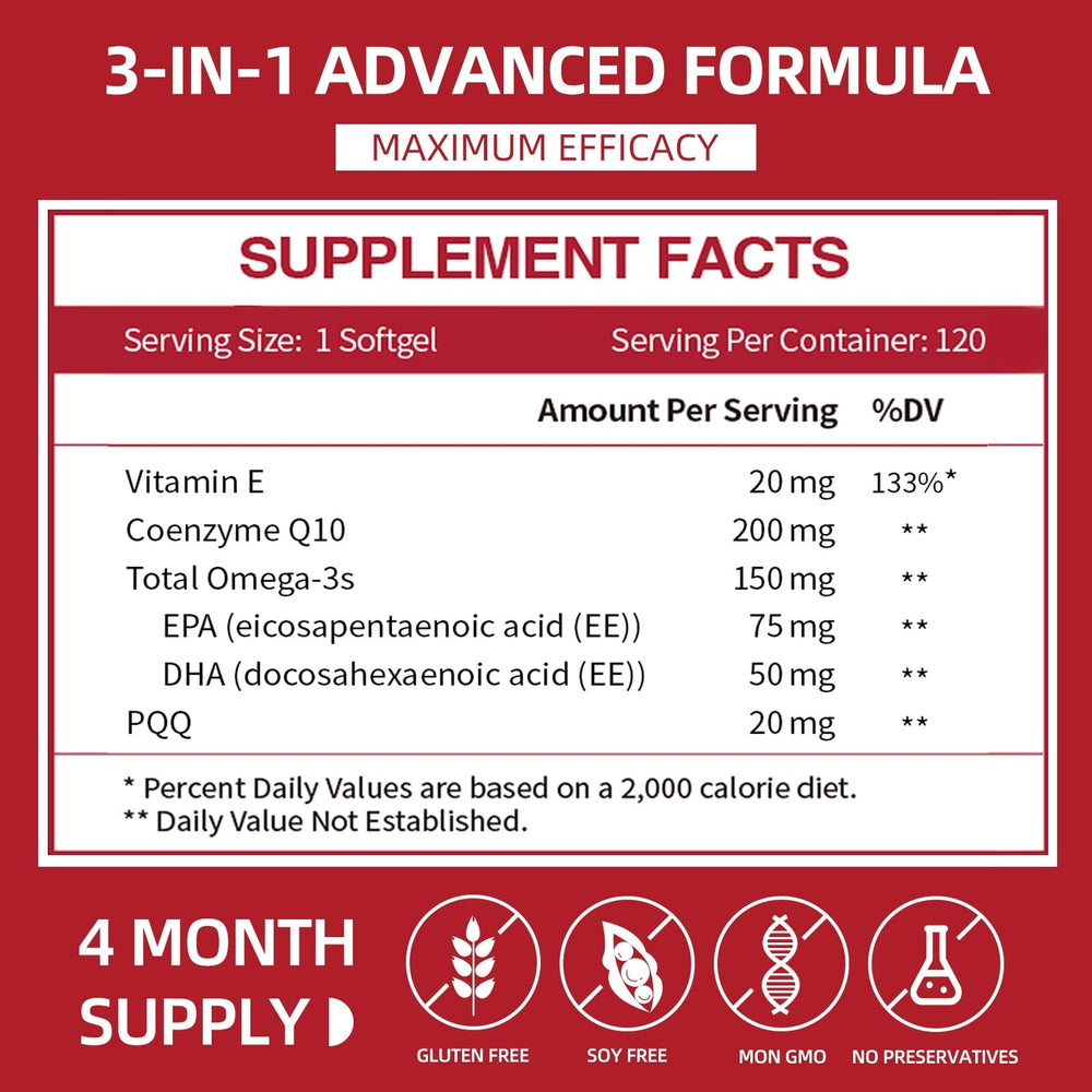 Oil-based CoQ10 absorption for enhanced bioavailability