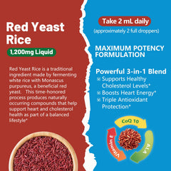 CoQ10 bottle graphic highlighting heart health support