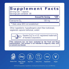 CoQ10 120 mg capsules for heart health
