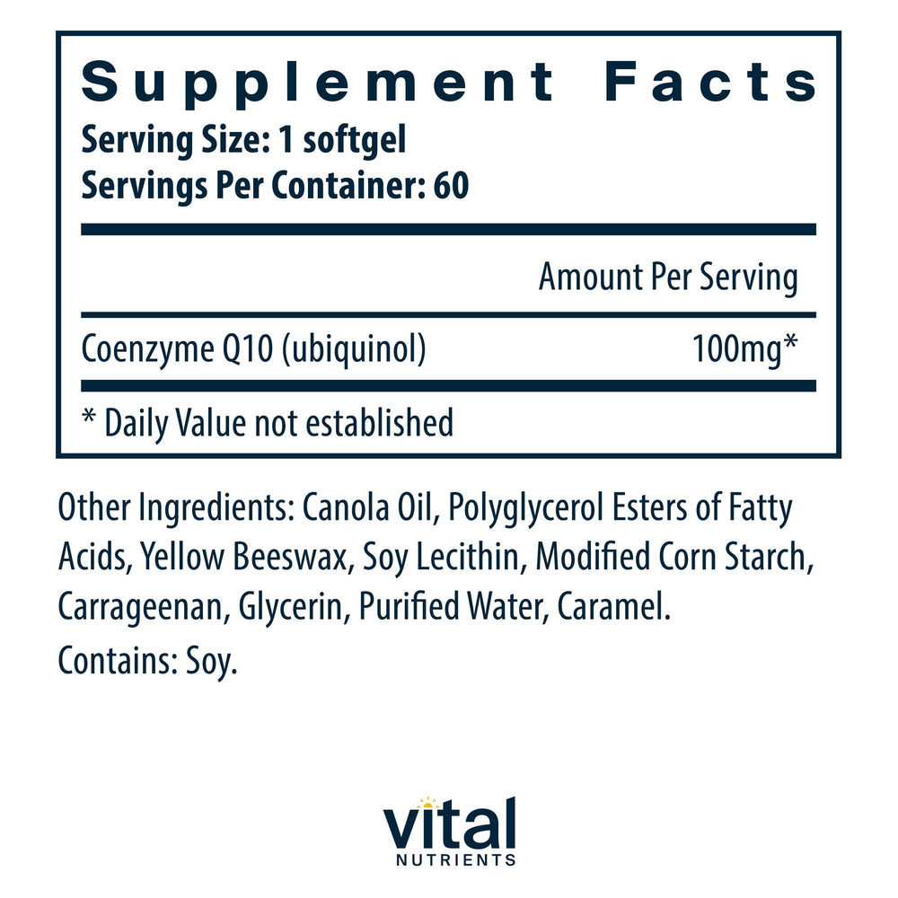 CoQ10 for energy and brain health support