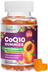 Front view of CoQ10 Gummies 100mg bottle