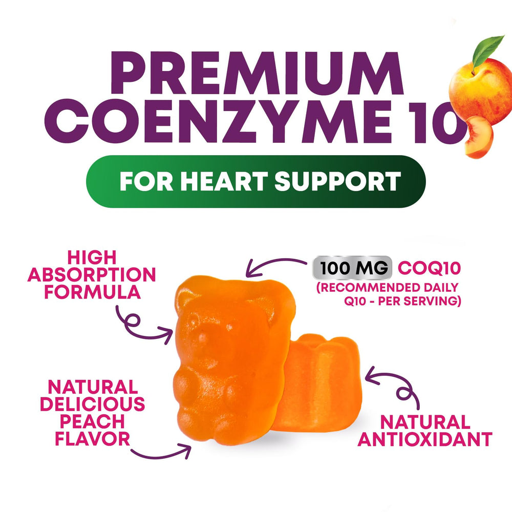 CoQ10 gummies supporting energy production