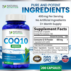 Non-GMO CoQ10 capsules