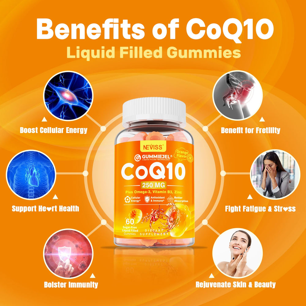 Vegan 60-count bottle of CoQ10 gummies