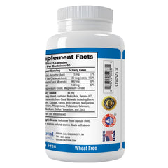 Supplement facts area showing Vitamin D3 1200 IU in Coral Complex 3