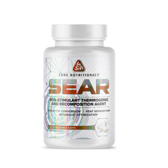 Core Nutritionals SEAR Thermogenic bottle label – 84 vegetable capsules.